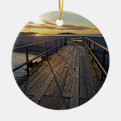 Good Harbour Beach Kerstversiering Keramisch Ornament (Voorkant)