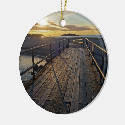 Good Harbour Beach Kerstversiering Keramisch Ornament (Links)