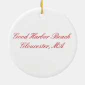 Good Harbour Beach Kerstversiering Keramisch Ornament (Achterkant)