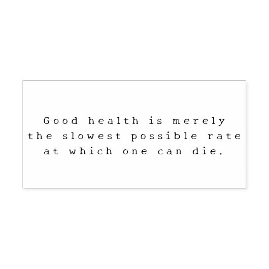 GOOD HEALTH RUBBERSTEMPEL (Afrduk)