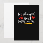 Good Heart Mouthy & Attitude Save The Date (Voorkant / Achterkant)