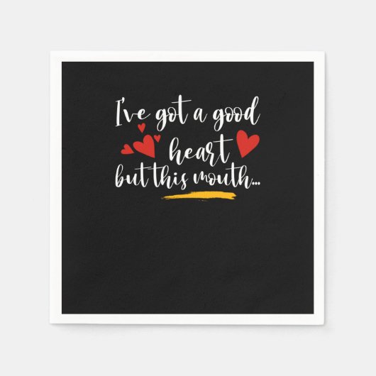 Good Heart Mouthy & Attitude Servet (Voorkant)
