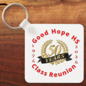 Good Hope High School 50th Year class Reunion Pet Sleutelhanger (Voorkant)