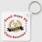 Good Hope High School 50th Year class Reunion Pet Sleutelhanger (Achterkant)
