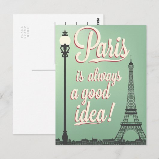 Good Idea Paris  Briefkaart (Voorkant / Achterkant)