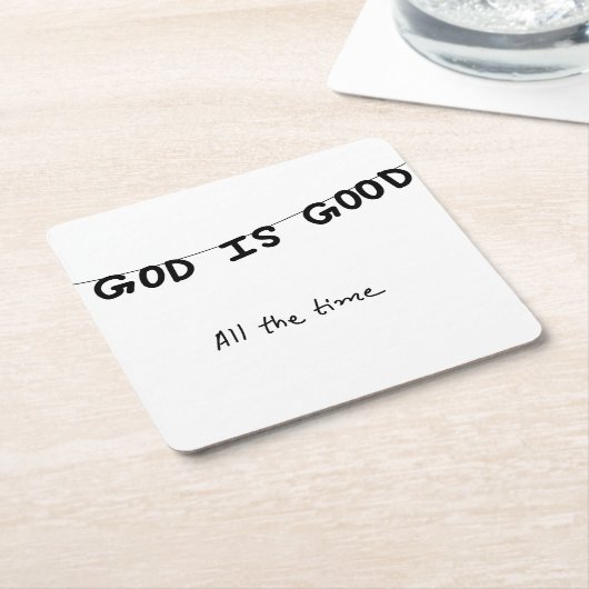 Good Is Good All the time Kartonnen Onderzetters (Schuin)