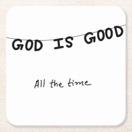 Good Is Good All the time Kartonnen Onderzetters