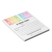 Good Job At School Today Brag Notes Notitieblok (Schuin)