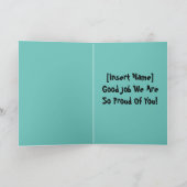 Good Job Cute Dog Folded Wenskaart Kaart (Binnen)