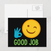 Good Job Emoji Briefkaart (Voorkant / Achterkant)