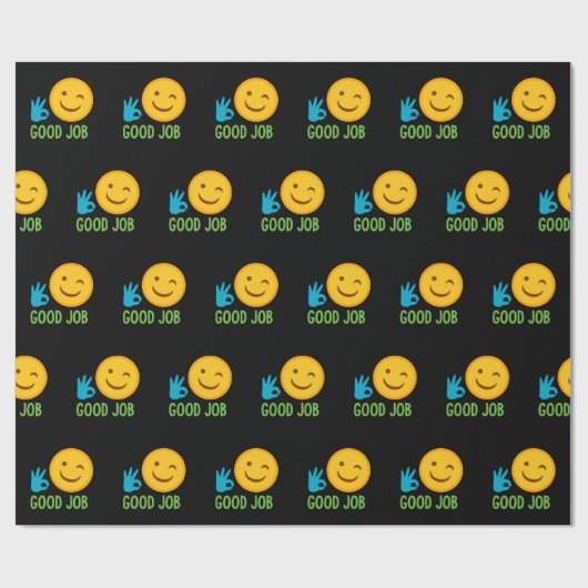 Good Job Emoji Cadeaupapier (Vlak)