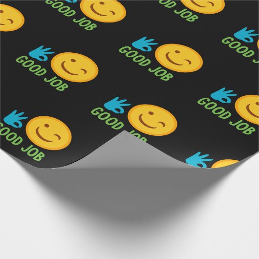 Good Job Emoji Cadeaupapier (Hoek)