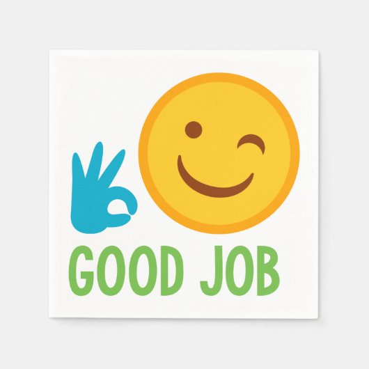 Good Job Emoji Servet (Voorkant)
