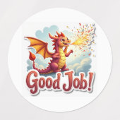 Good Job! Fox, Dragon & Snail Stickers (Design 2)
