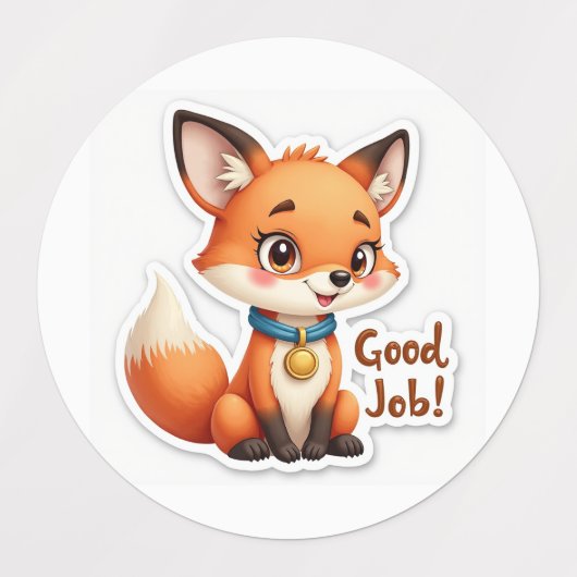 Good Job! Fox, Dragon & Snail Stickers (Design 1)