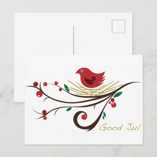 Good Jul Briefkaart (Voorkant / Achterkant)