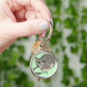 Good Kat Grey Tiger Cat~sleutelhanger Sleutelhanger (Hand)