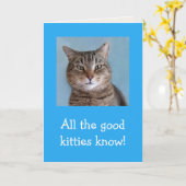 Good Katten Meowyful Birthday Kaart (Gele Bloem)