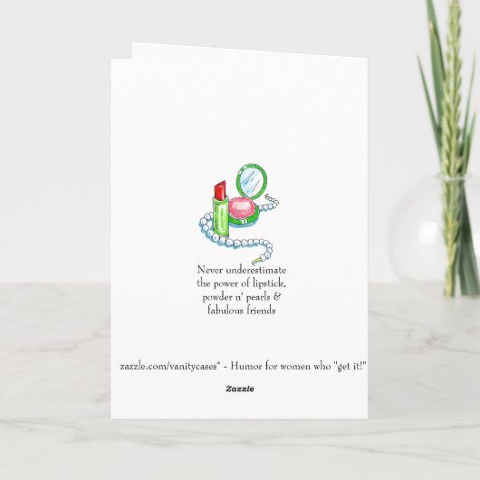 Good Looks verjaardag of vriendschapskaart Kaart (Achterkant)