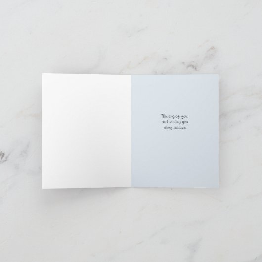 Good Luck aangepaste tekst slimme nachtuil Kaart (Binnen)