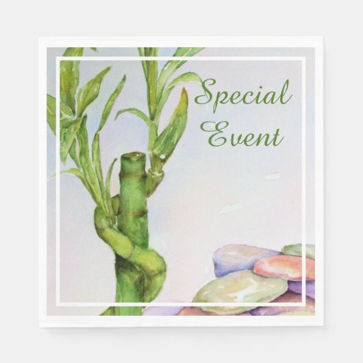 Good Luck Bamboo Party Servet (Voorkant)