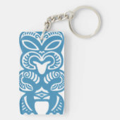 Good Luck Blue Tiki Acrylic Sleutelhanger (achterkant)