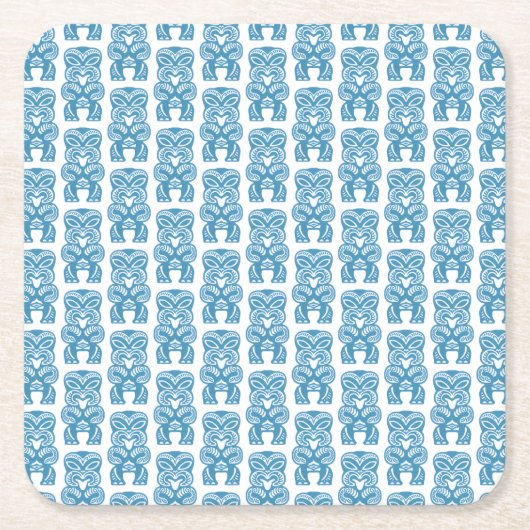 Good Luck Blue Tiki Kartonnen Onderzetters (Voorkant)