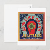  Good Luck Brand J. Bl Lytle Co. Crate Labe Briefkaart (Voorkant / Achterkant)