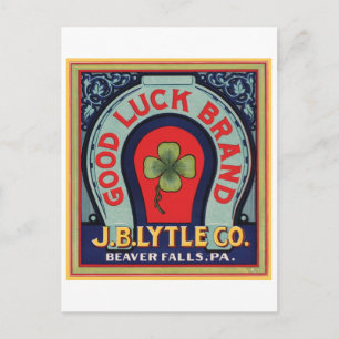  Good Luck Brand J. Bl Lytle Co. Crate Labe Briefkaart