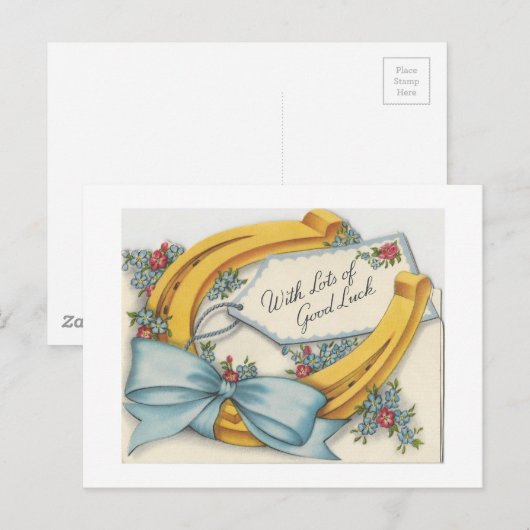 Good Luck Card Briefkaart (Voorkant / Achterkant)