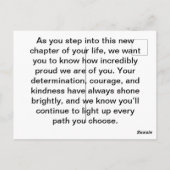 Good Luck Card Briefkaart (Achterkant)