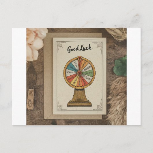 Good Luck Card Briefkaart (Voorkant)