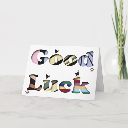 Good Luck Card Kaart (Voorkant)