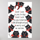 Good Luck Cats, Louis Wain Poster (Voorkant)