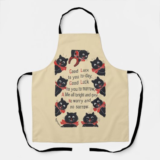 Good Luck Cats, Louis Wain Schort (Voorkant)