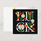 Good Luck Chalkboard Card (Voorkant / Achterkant)