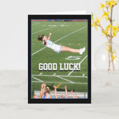 Good Luck Cheerleader wenskaart Kaart (Gele Bloem)