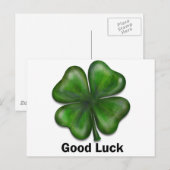 Good Luck Clover Briefkaart (Voorkant / Achterkant)