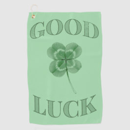 Good Luck Clover  Golfhanddoek