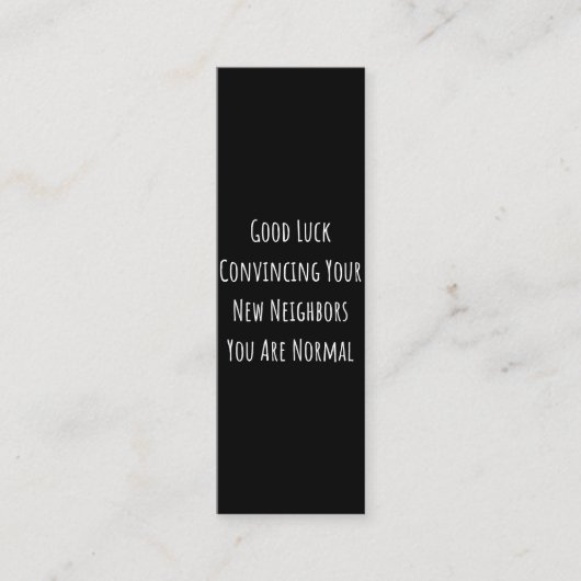 Good Luck Convincing Your New Neighbors You Are No Klantenkaartje (Voorkant)
