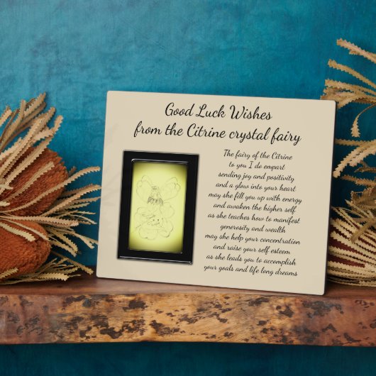 Good Luck Crystal Fairy Fotoplaat (Zijkant)