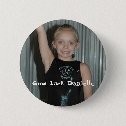 Good Luck Danielle Ronde Button 5,7 Cm (Voorkant)
