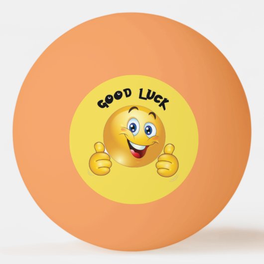 Good Luck emoji Pingpongbal (Achterkant)