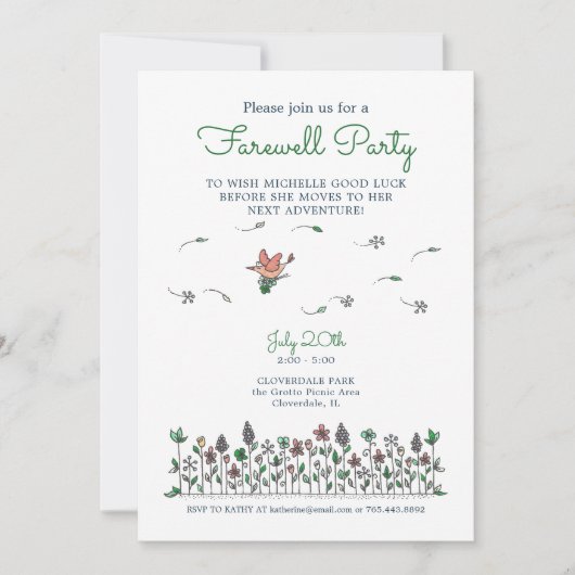 Good Luck Farewell Kaart (Voorkant)