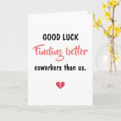 Good Luck Finding Better Coworkers Kaart (Gele Bloem)