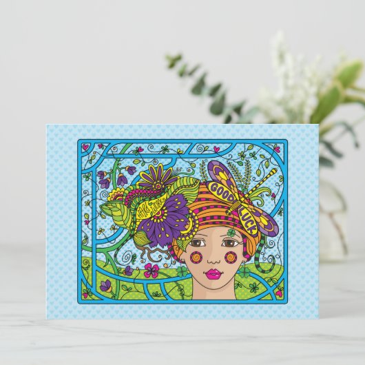 Good Luck_Flat Card 7"x5" (Staand voorkant)