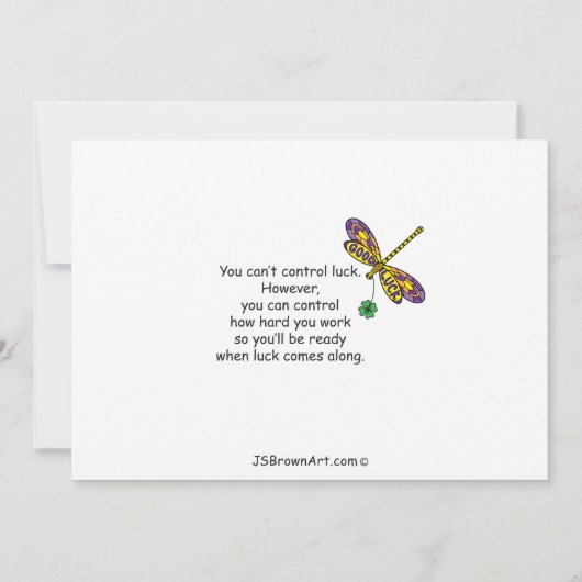 Good Luck_Flat Card 7"x5" (Achterkant)