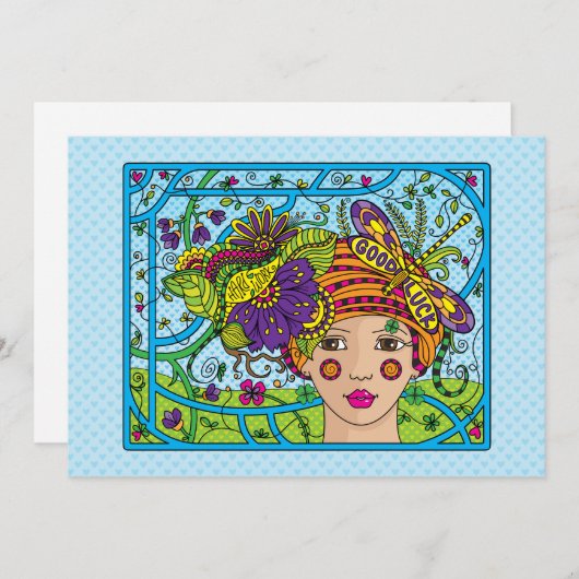 Good Luck_Flat Card 7"x5" (Voorkant / Achterkant)