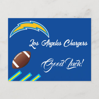 Good Luck for Los Angeles Chargers team Aankondigingskaart