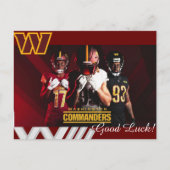 Good luck for Washington Commanders Briefkaart (Voorkant)